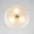 Modern 3-Light Ceiling Light Brass with 12 Inch Sanding Glass