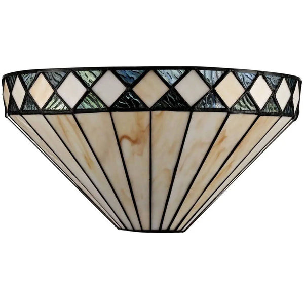 Castelmezzano Tiffany stained glass vintage wall sconce