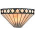 Castelmezzano Tiffany Stained Glass Vintage Wall Sconce, 1-Light