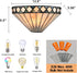 Castelmezzano Tiffany Stained Glass Vintage Wall Sconce, 1-Light