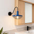 Rustica Navy Blue Wall Sconce 1-Light Farmhouse Gooseneck Wall Light Fixture with Barn Shade (Copy)
