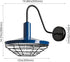 Rustica Navy Blue Wall Sconce 1-Light Farmhouse Gooseneck Wall Light Fixture with Barn Shade (Copy)