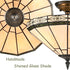Tagliacozzo Tiffany Style 3-Light Flush Mount Stained Glass Ceiling Light