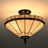 Tagliacozzo Tiffany Style 3-Light Flush Mount Stained Glass Ceiling Light