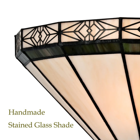 Navelli Tiffany Style 1-Light Stained Glass Wall Sconce