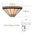 Navelli Tiffany Style 1-Light Stained Glass Wall Sconce