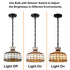 Sirmione Tiffany Style Stained Glass Dome Pendant Light with Adjustable Chain