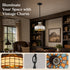 Sirmione Tiffany Style Stained Glass Dome Pendant Light with Adjustable Chain