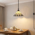 Ragusa Tiffany Style Plug-In Stained Glass Cone Pendant Light