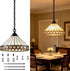 Noto Tiffany Style Plug-In Stained Glass Pendant Light