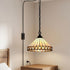 Noto Tiffany Style Plug-In Stained Glass Pendant Light