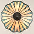 Taormina 3-Light Tiffany Stained Glass Semi-Flush Mount Ceiling Light