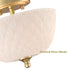 Volterra 2-Light Gold Semi-Flush Mount Ceiling Light with Diamond-Embossed Frosted Glass Shade