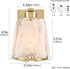 Amalfi Modern Gold Wall Sconce with Smoky Glass Shade