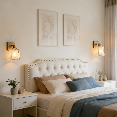 Amalfi Modern Gold Wall Sconce with Smoky Glass Shade