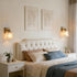 Amalfi Modern Gold Wall Sconce with Smoky Glass Shade