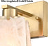 Amalfi Modern Gold Wall Sconce with Smoky Glass Shade