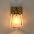 Amalfi Modern Gold Wall Sconce with Smoky Glass Shade