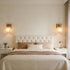 Amalfi Modern Gold Wall Sconce with Smoky Glass Shade