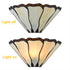 Corinaldo Tiffany Stained Glass Mission Style Wall Sconce, 1-Light