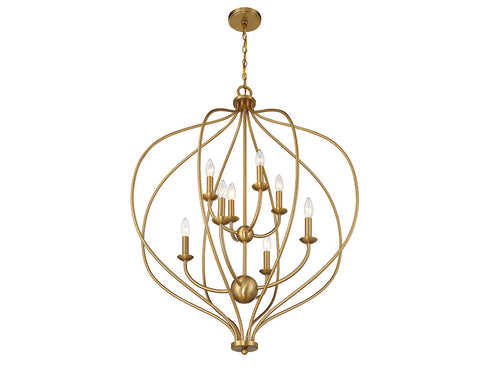 Orchid 8-Light Pendant in Matte Black