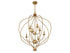 Orchid 8-Light Pendant in Matte Black