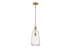Adair 1-Light Pendant in Polished Nickel