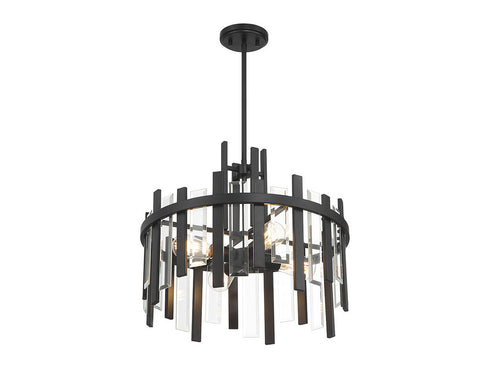 Guillford 4-Light Pendant in Matte Black