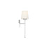 Conover 1-Light Wall Sconce in Satin Nickel