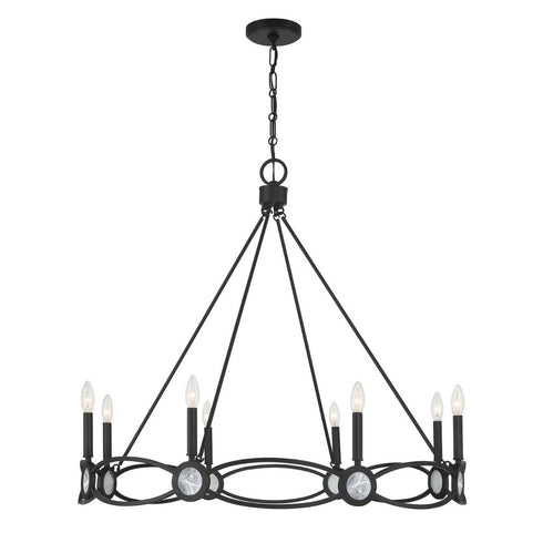 Minette 8-Light Chandelier in Spun Gold