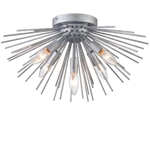 Mikonos Farmhouse Sputnik Ceiling Light Flush Mount 5-Light