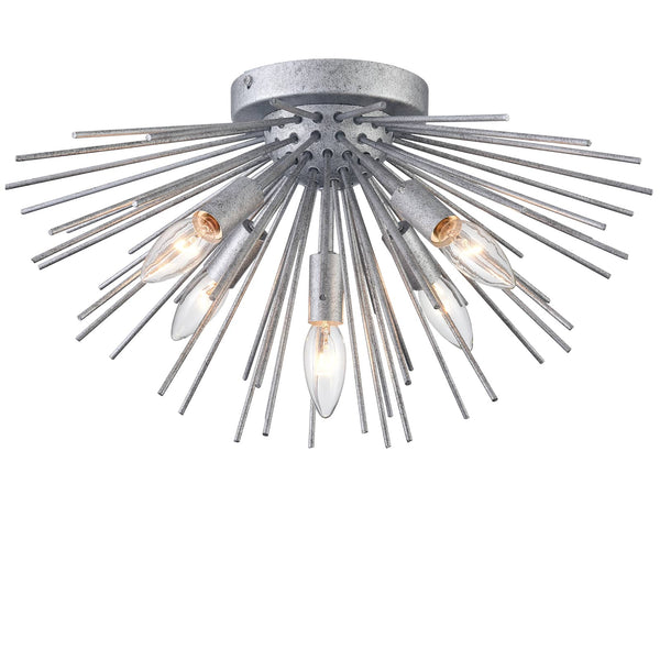 Mikonos Farmhouse Sputnik Ceiling Light Flush Mount 5-Light