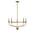 5-Light Chandelier in Matte Black