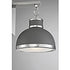 Corning 1-Light Wall Sconce in Gray with Polished Nickel Accents