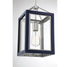 Champlin 1-Light Pendant in Gray with Polished Nickel Accents