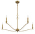 5-Light Chandelier in Polished Nickel