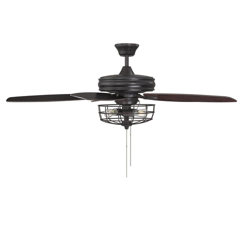 52" 3-Light Ceiling Fan in Brushed Nickel