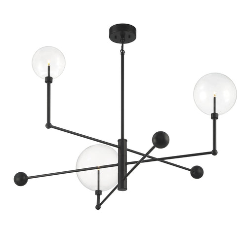 3-Light Chandelier in English Bronze