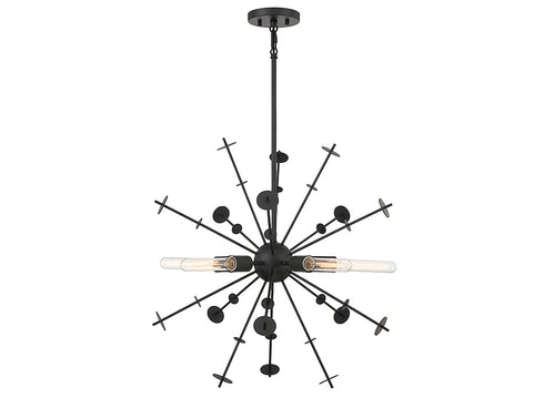 5-Light Pendant in Polished Nickel