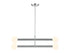 4-Light Chandelier in Matte Black