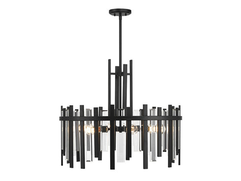 Guillford 6-Light Pendant in Matte Black