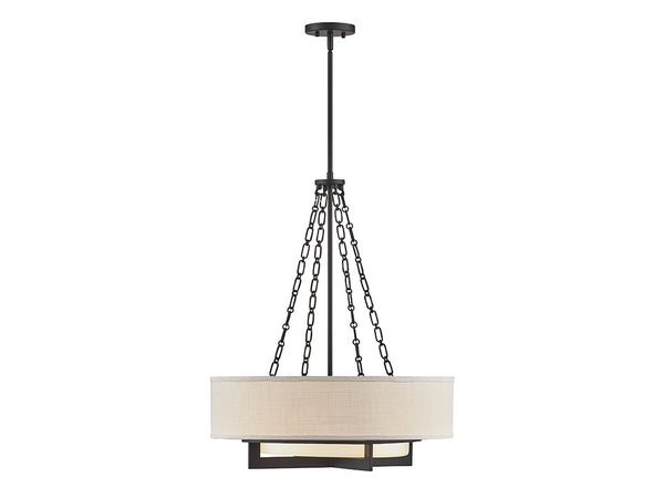Brentwood 4-Light Pendant in Matte Black