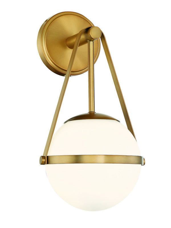 Polson 1-Light Wall Sconce in Warm Brass