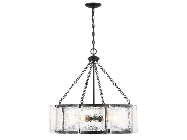 Genry 5-Light Pendant in Matte Black