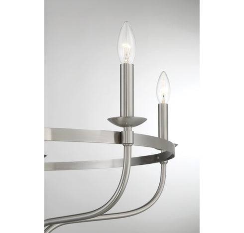 5-Light Chandelier in Matte Black