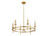 6-Light Chandelier in Brushed Nickel