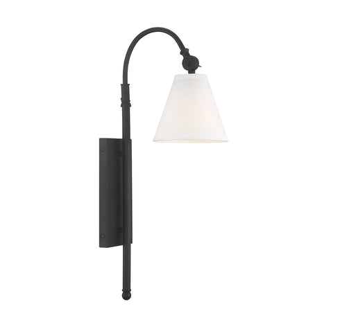 Rutland 1-Light Adjustable Wall Sconce in Satin Nickel