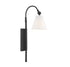 Rutland 1-Light Adjustable Wall Sconce in Satin Nickel