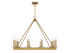 Boylston 12-Light Chandelier in Warm Brass