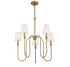 5-Light Chandelier in Aged Iron